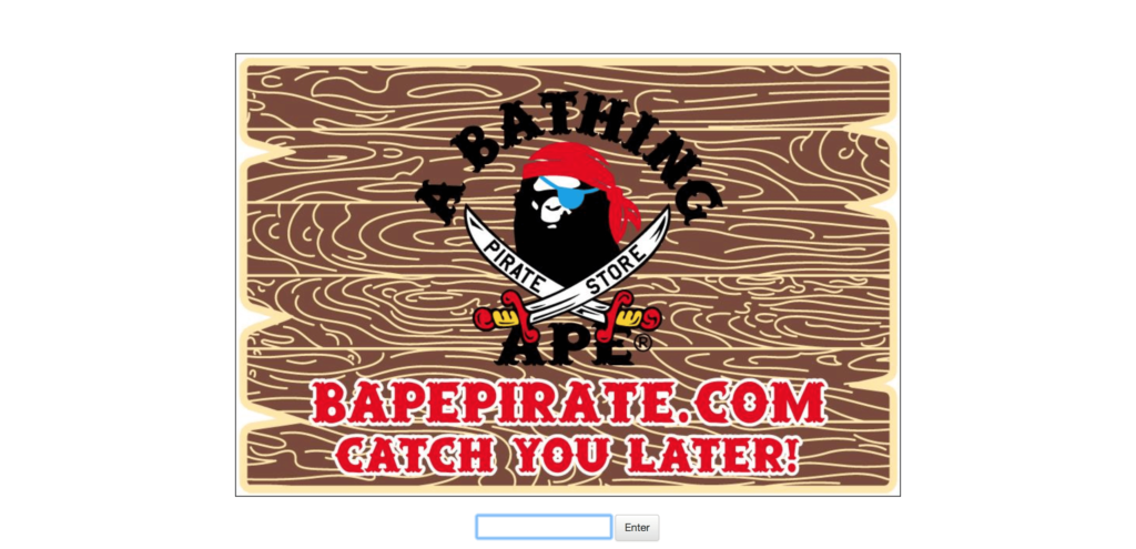 A BATHING APE PIRATE STORE